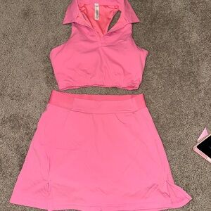 Pink Women's Skirt Set